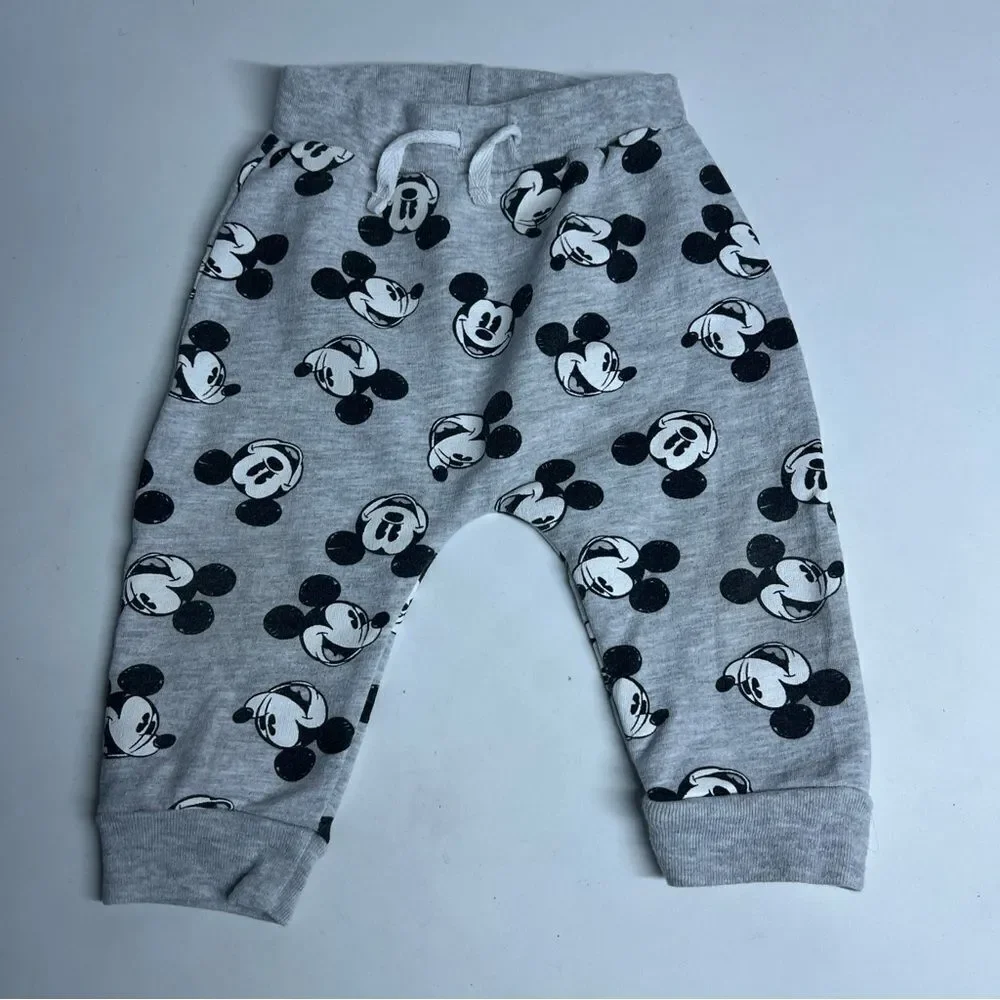 Disney Baby Mickey Mouse  Sweatpants And Hoodie Sweatshirt With Ears Size 12M